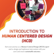 Training of Trainers on Introduction to Human-Centered Design (HCD)